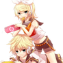 Kagamine Rin and Kagamine Len Render 2