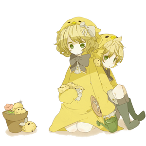 Kagamine Len and Rin Render 4