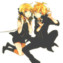 Kagamine Len and Rin Render (Remote Control)