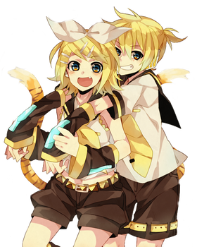 Kagamine Rin and Len Render