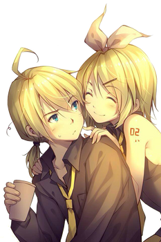 Kagamine Len and Rin Render