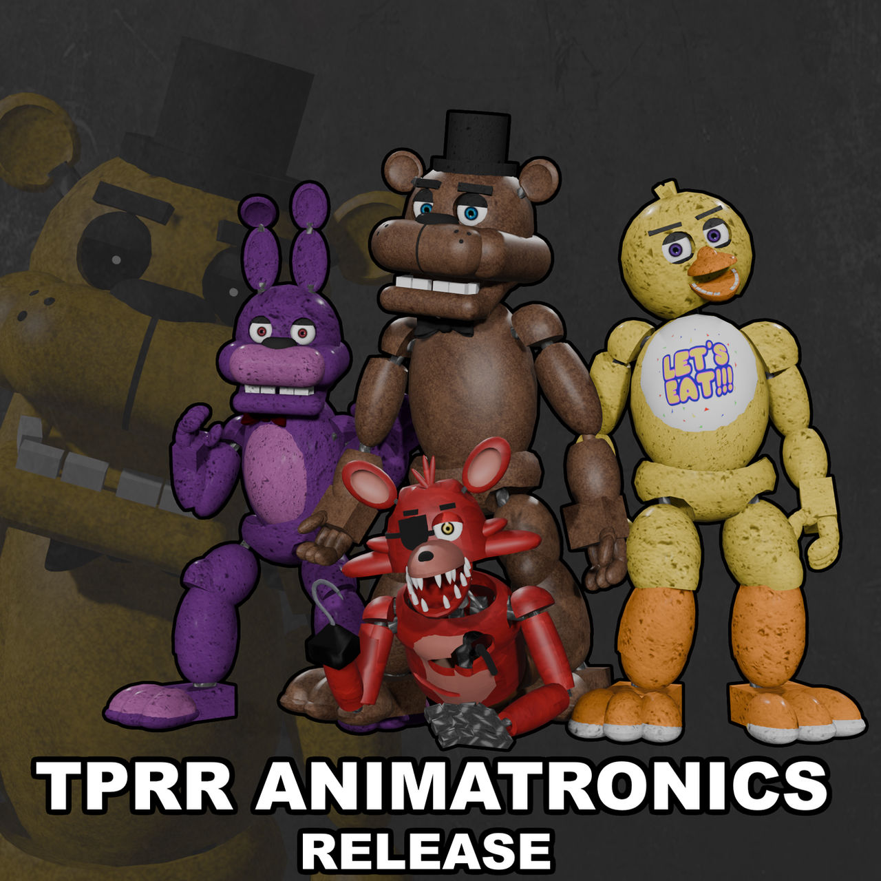 Fnaf Rp TPRR FNaF 1 Animatronics Release by ToyFerdi on DeviantArt