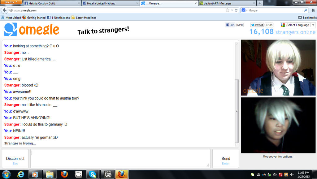 OMEGLE - the awesome me with biscuit boy