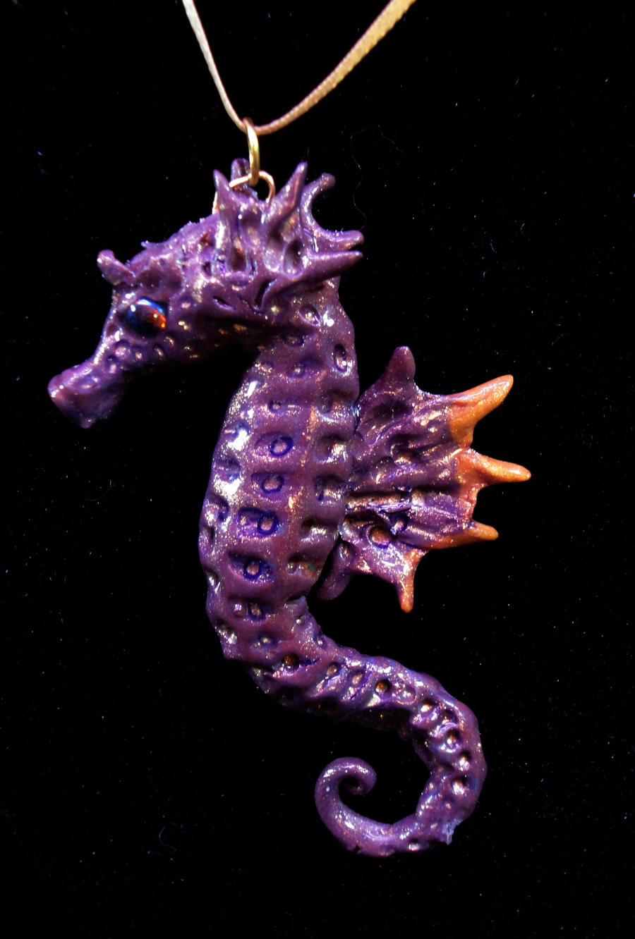 Purple sea horse