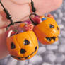 Pumpkin bucket earrings