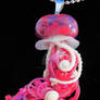 Fuschia Jellyfish pendant