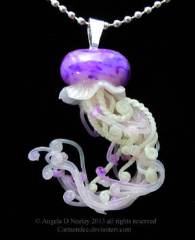 Lavender Jellyfish Pendant