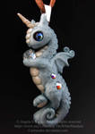 Little Blue Glitter Dragon by carmendee