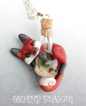 Marimo moss ball bottle fox