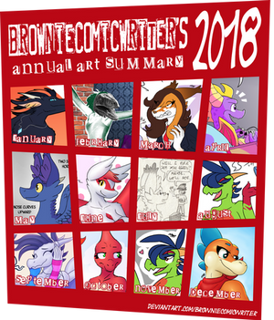 BrownieComicWriter's Annual Art Summary of 2018 by GreenLinzerd
