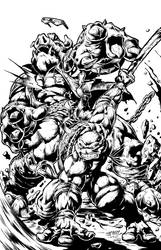 TMNT By Emil Cabaltierra - inks by GMKal