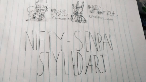 Nifty Senpai styled art (unfinished)
