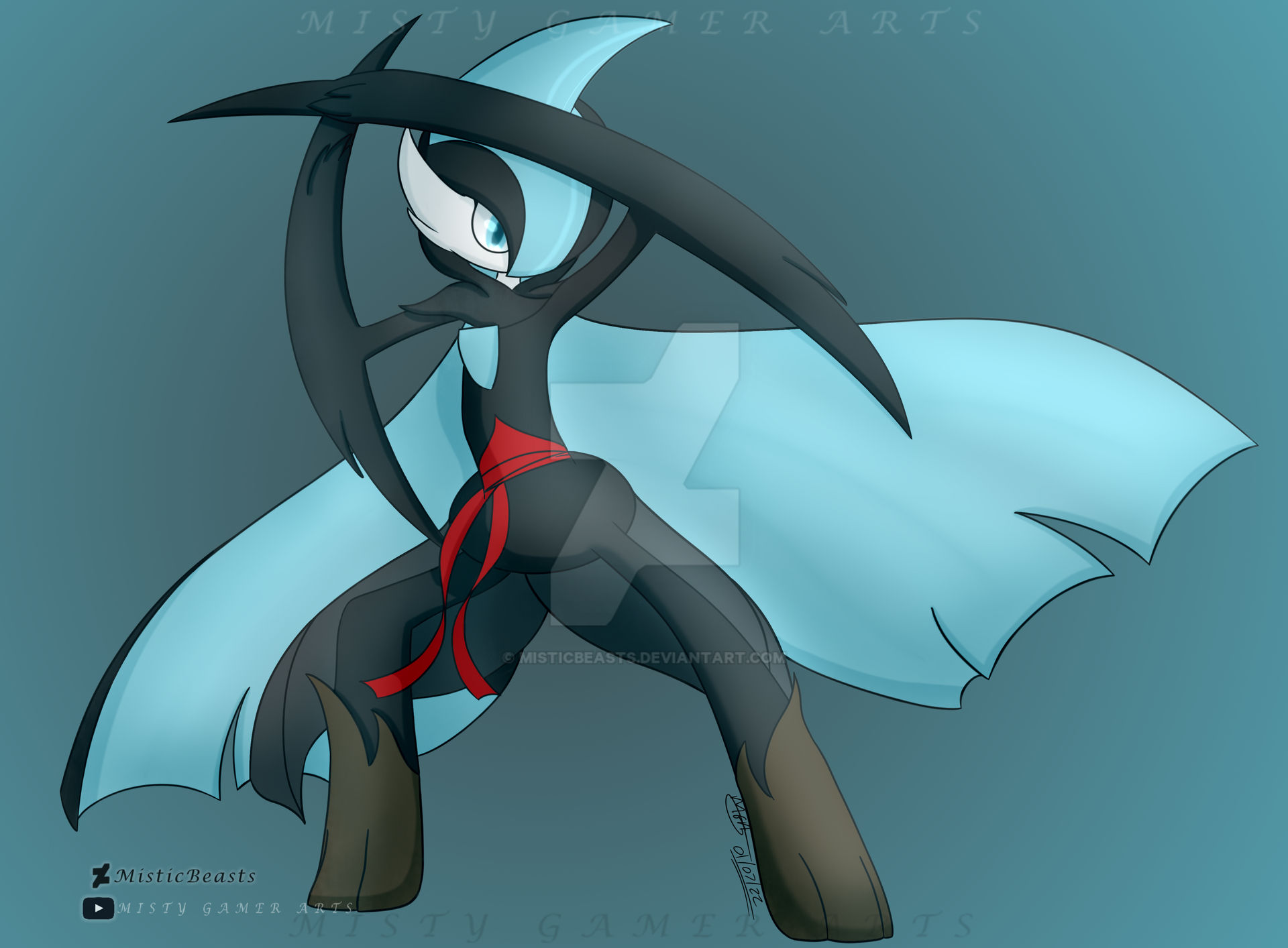 Pokemon Mega Gallade // new form // by MisticBeasts on DeviantArt