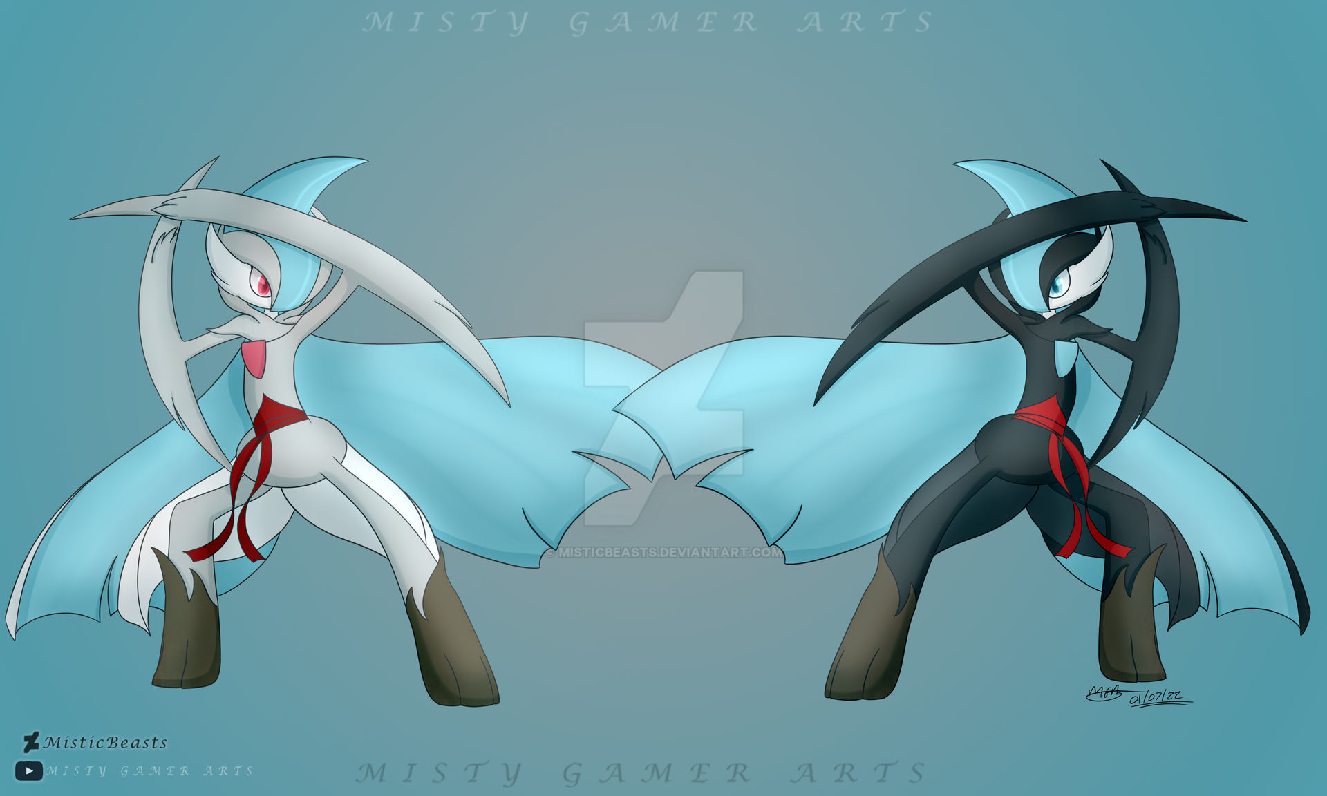 Pokemon Mega Gallade // new form // by MisticBeasts on DeviantArt