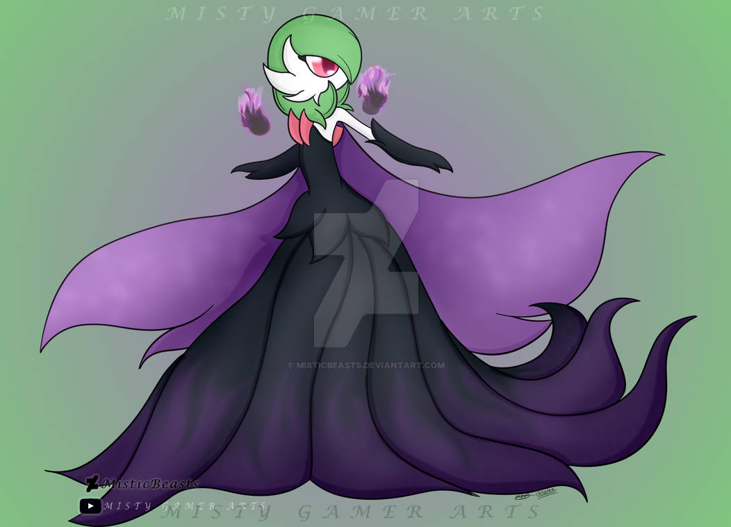 Pokemon Mega Gardevoir // new form // by MisticBeasts on DeviantArt