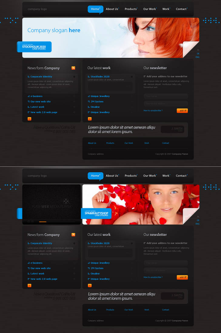 Simple Web Page Design by sone-pl