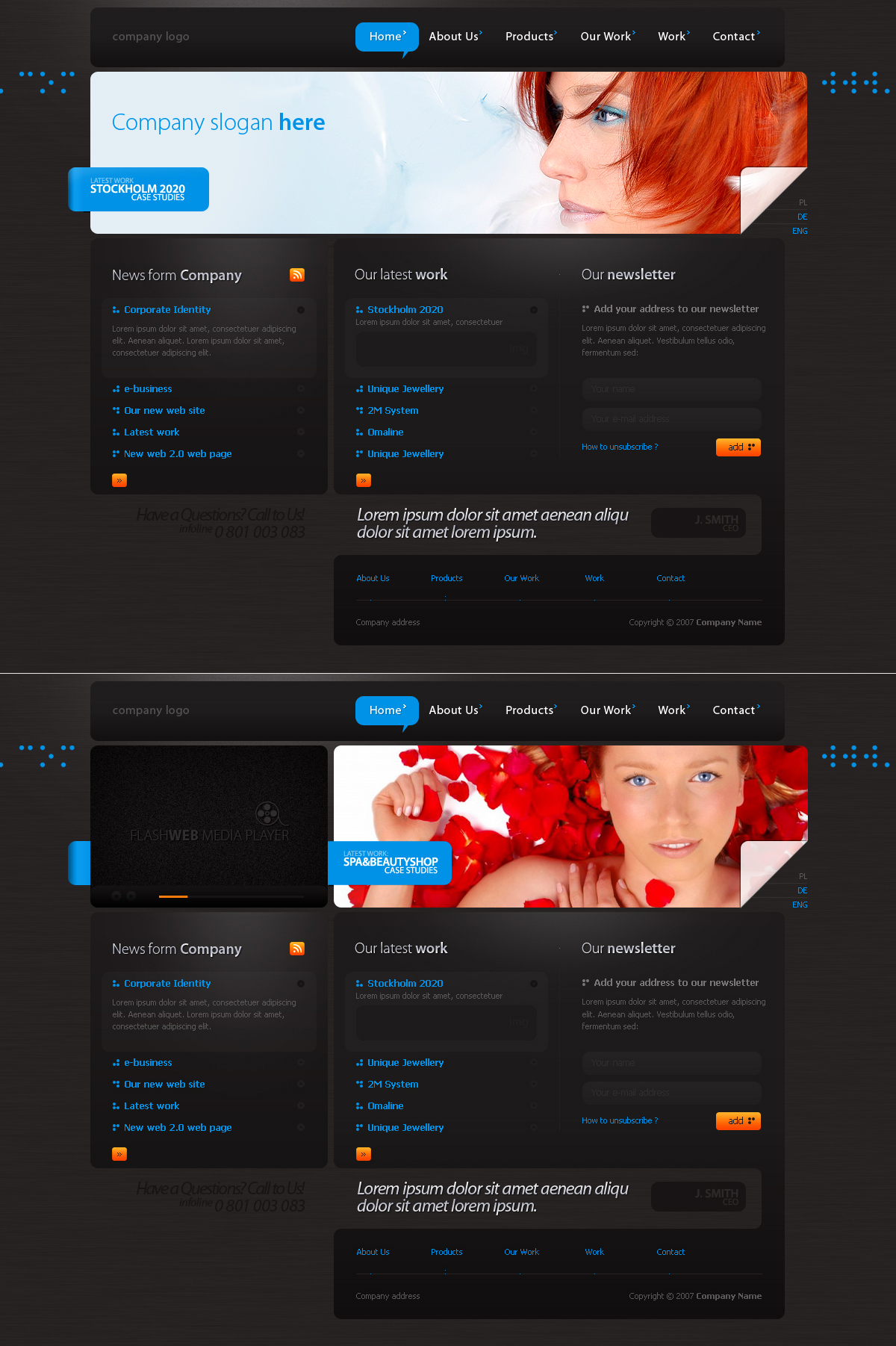 Simple Web Page Design by sone-pl