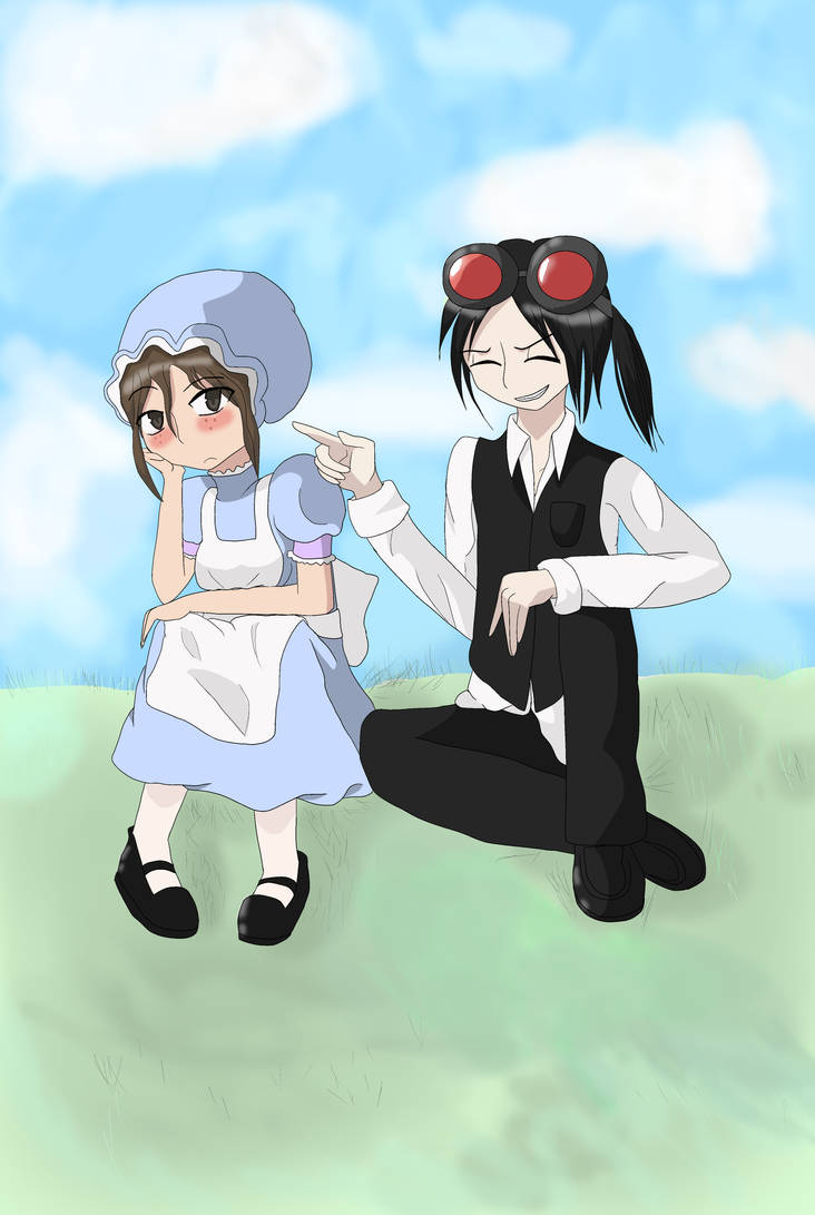 Little Miss Muffet and the Spider by hippygirlanna on DeviantArt