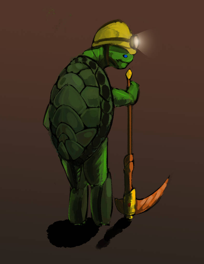 Miner Turtle by Aldubrius on DeviantArt