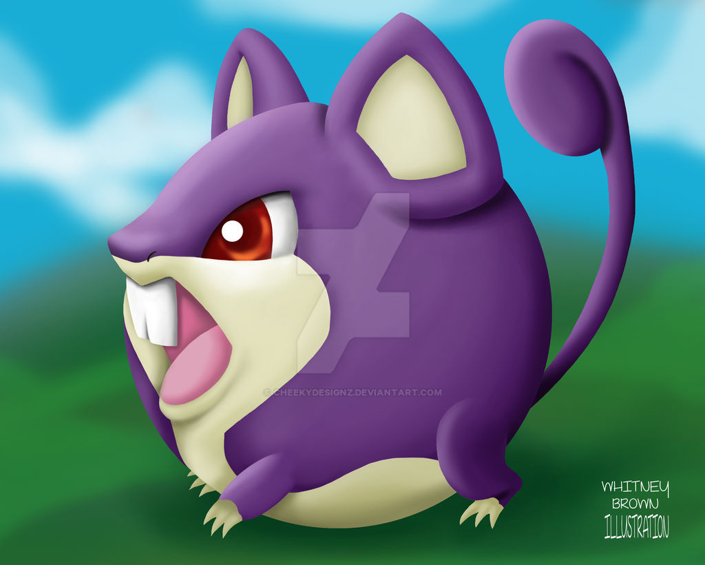Evolved Rattata by Cheekydesignz on DeviantArt