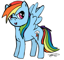 Crappy Rainbow Dash (Flash practise)