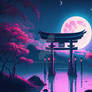 Japanese Landscape Neon