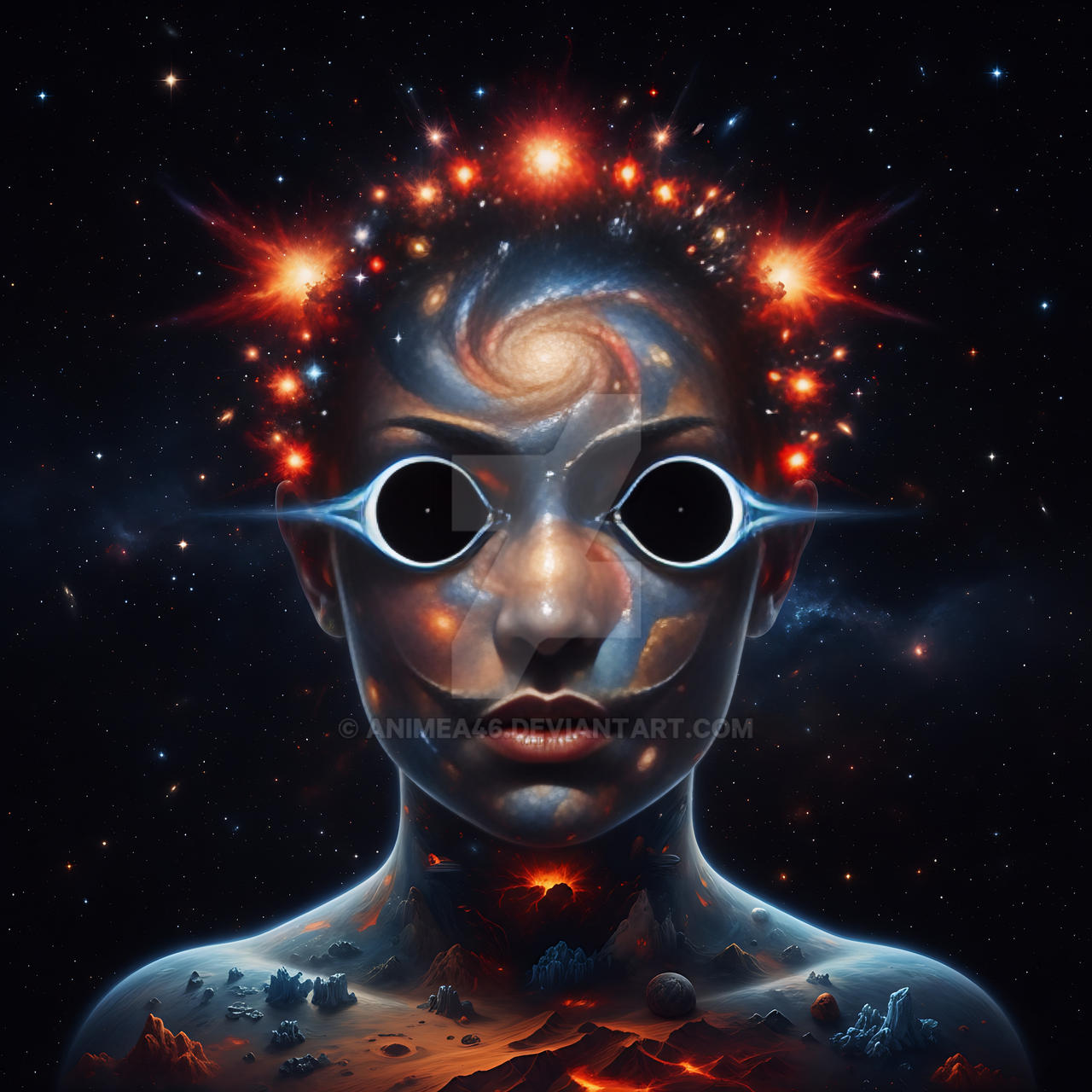 Cosmic Entity with a Face by Animea46 on DeviantArt