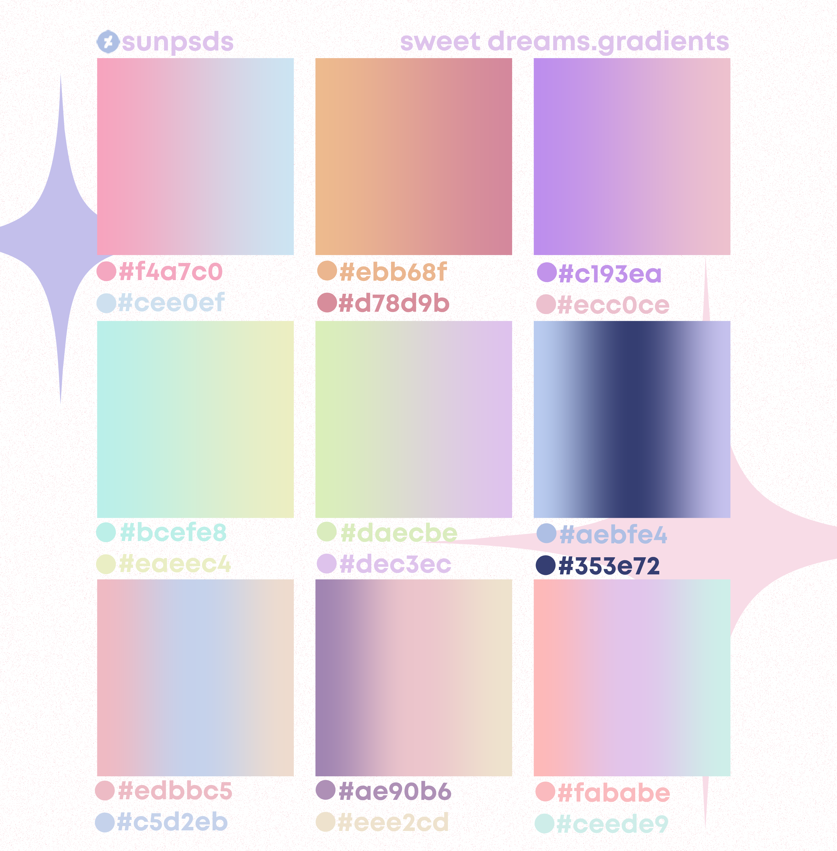Secret Gradient SWEET DREAMS GRADIENTS BY @SUNPSDS by sunpsds on DeviantArt