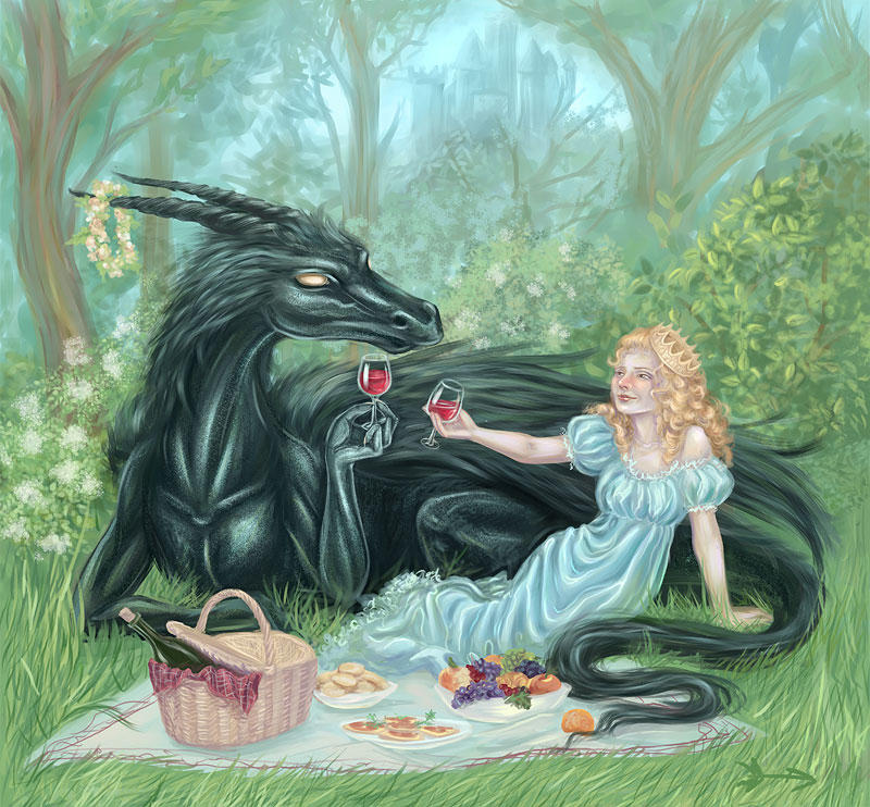 Драконы обожают принцесс. Принцесса и дракон. Сказочный дракон. Девочка и дракон. Добрый дракон и девушка.