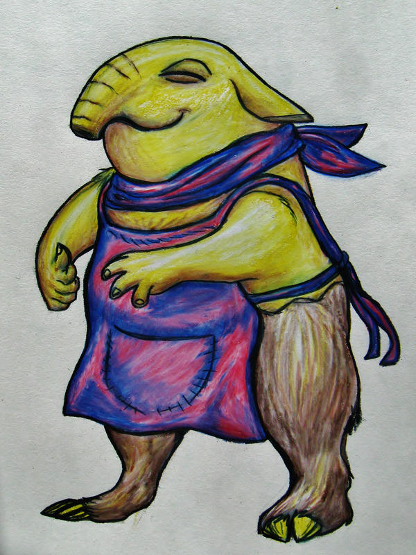 Drowzee In A Scarf And Apron