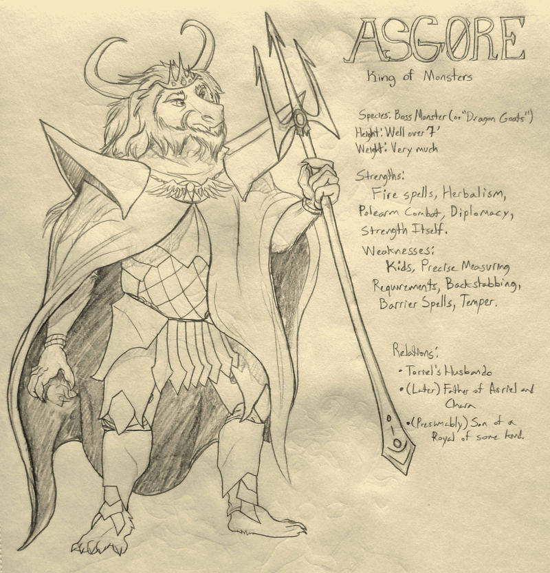 ASGORE Character Sheet by SpiderMilkshake on DeviantArt