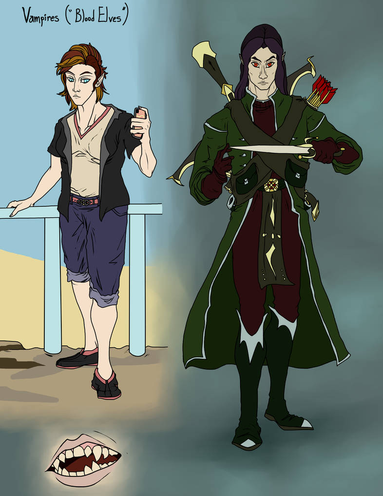 Vampire/Dhampir by SpiderMilkshake on DeviantArt