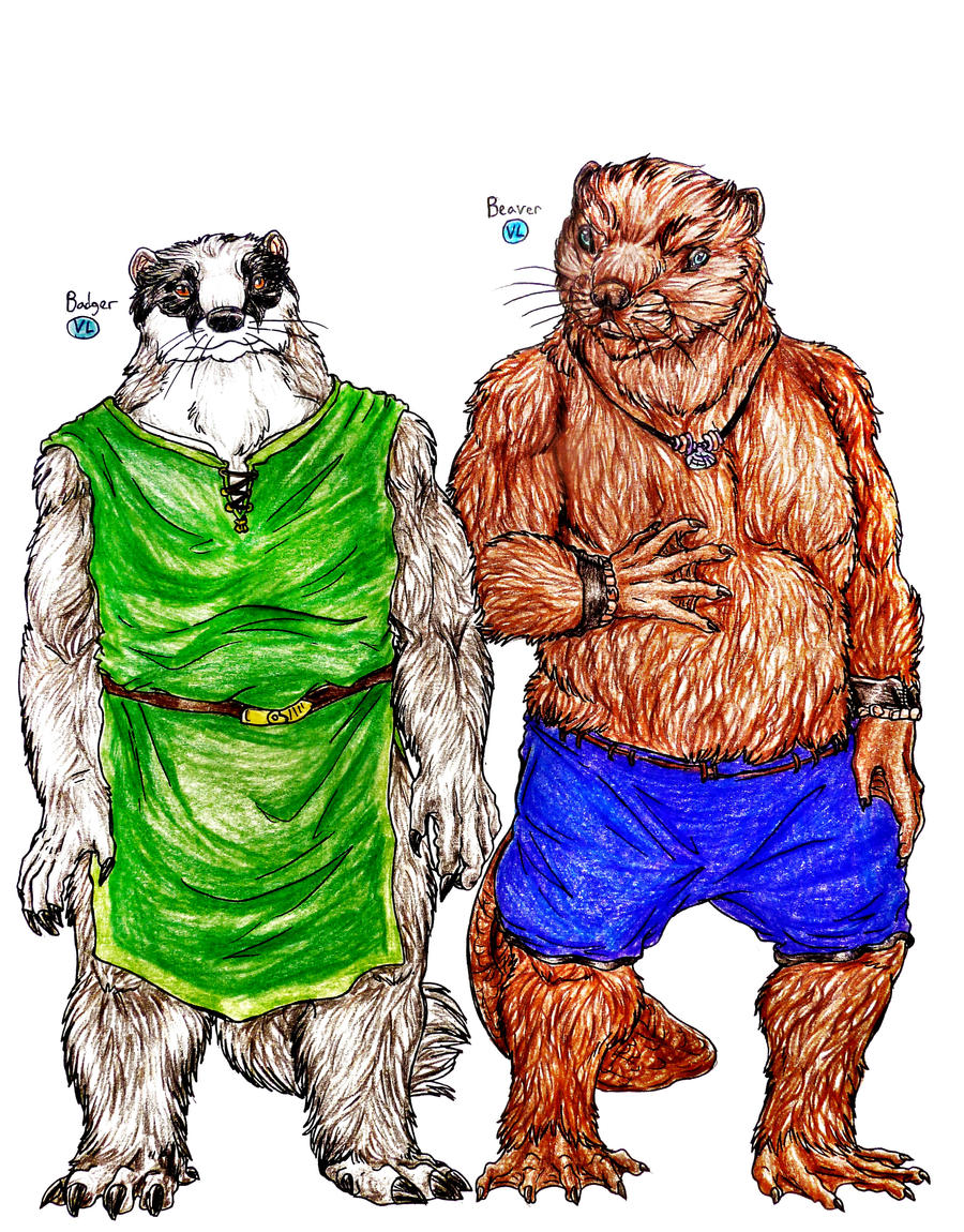Redwall Races Redwall Species--Badger and Beaver by SpiderMilkshake on DeviantArt