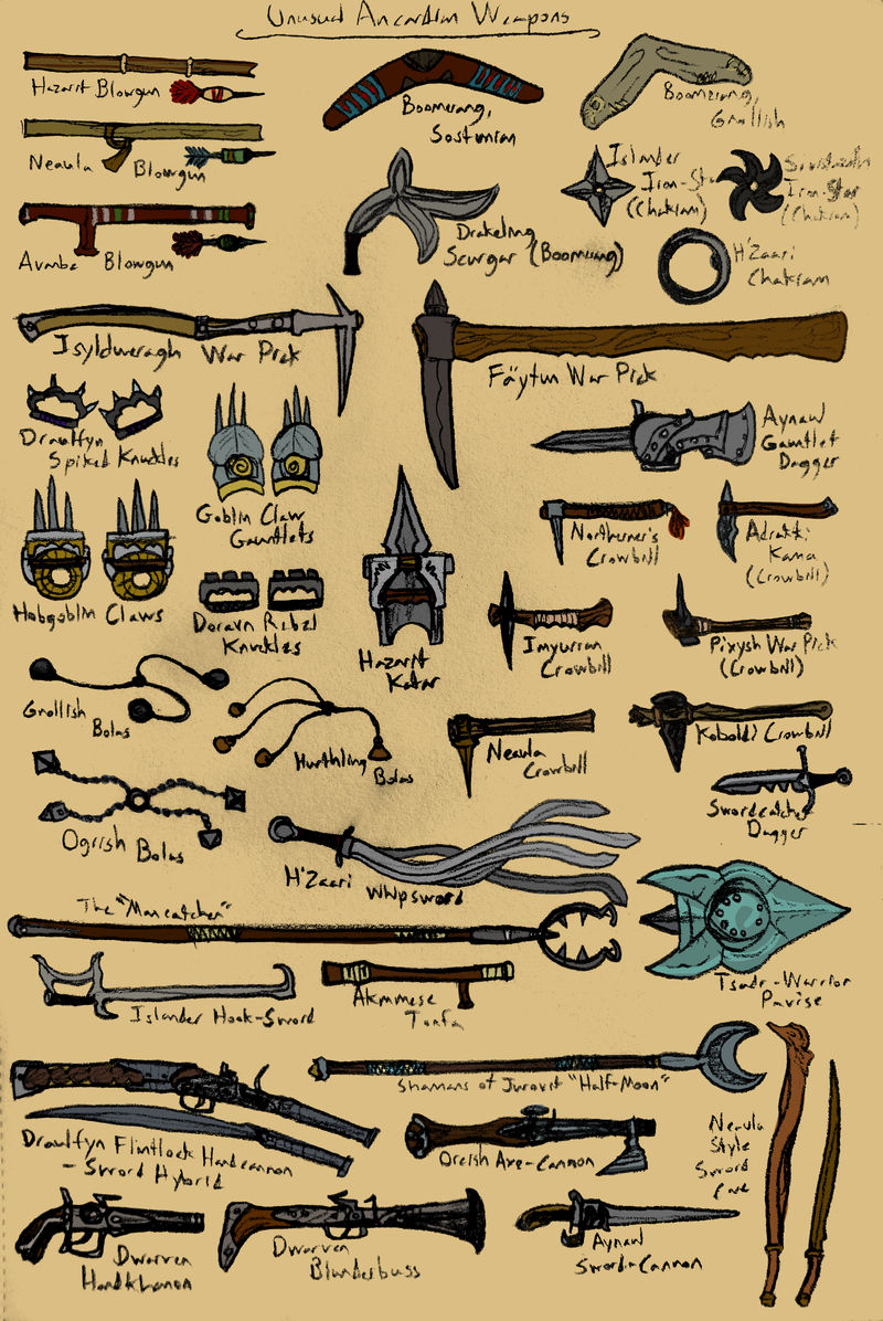 Unusual Weapons Dnd 5e D&D 5E Twilight Fables Personalities!