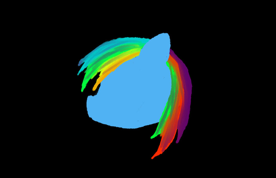 Let's paint a Rainbow Dash