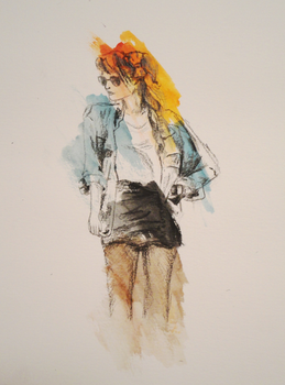 watercolour girl