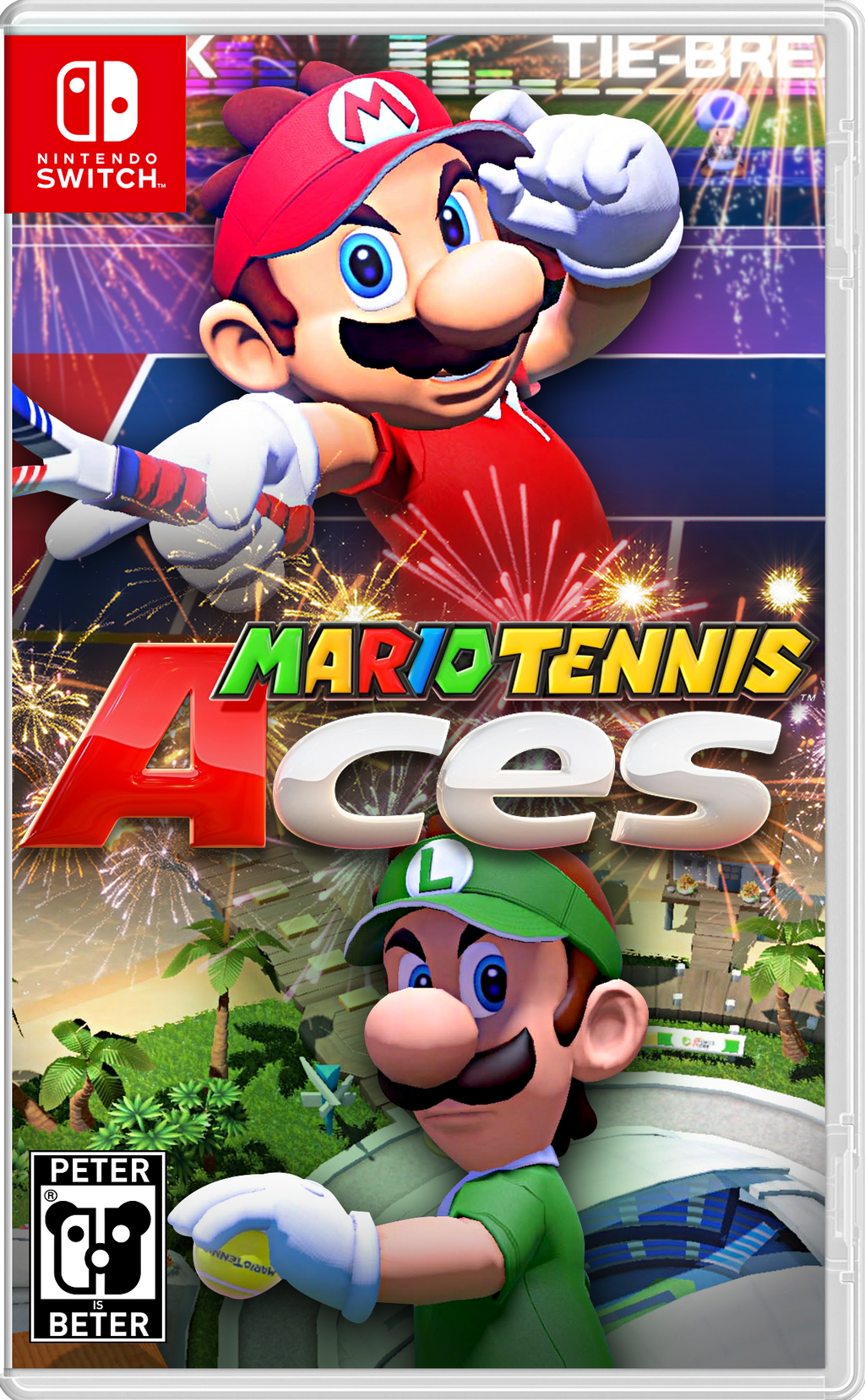 Mario Tennis Aces Nintendo Switch Cover by PeterisBeter on DeviantArt