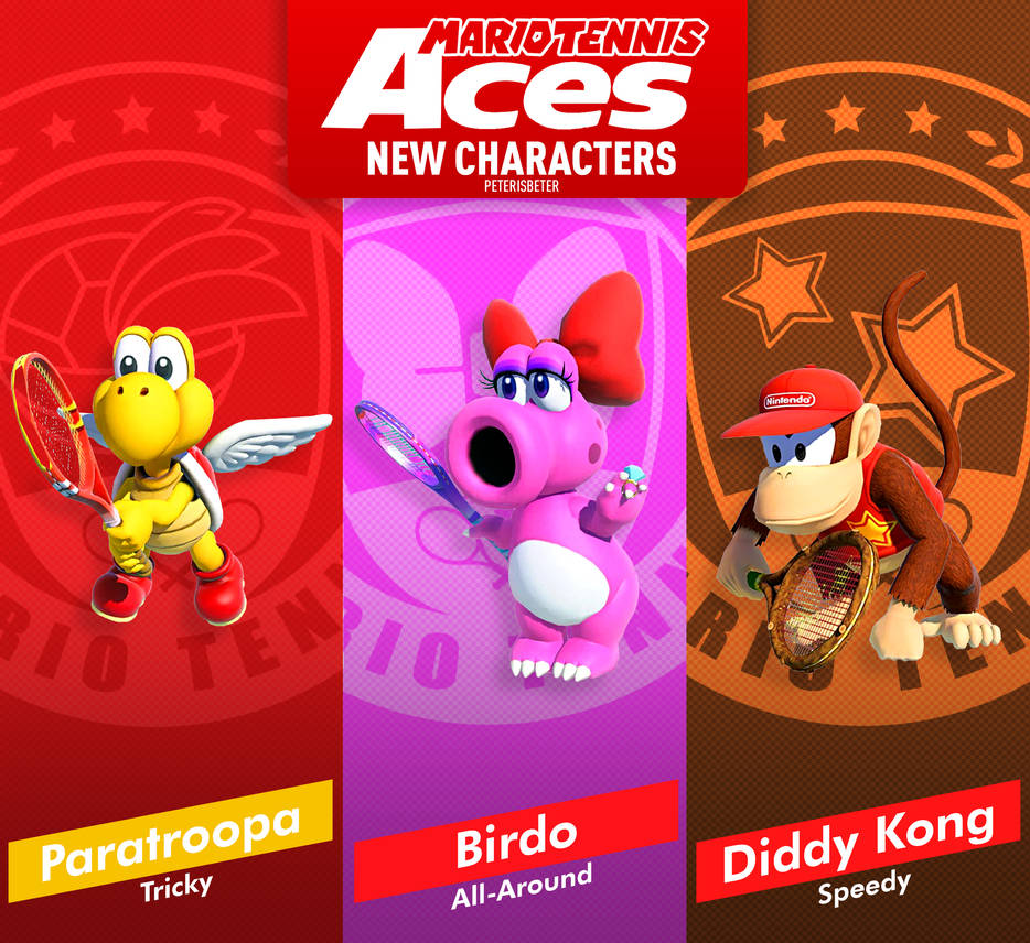 Mario Tennis Aces New Characters by PeterisBeter on DeviantArt