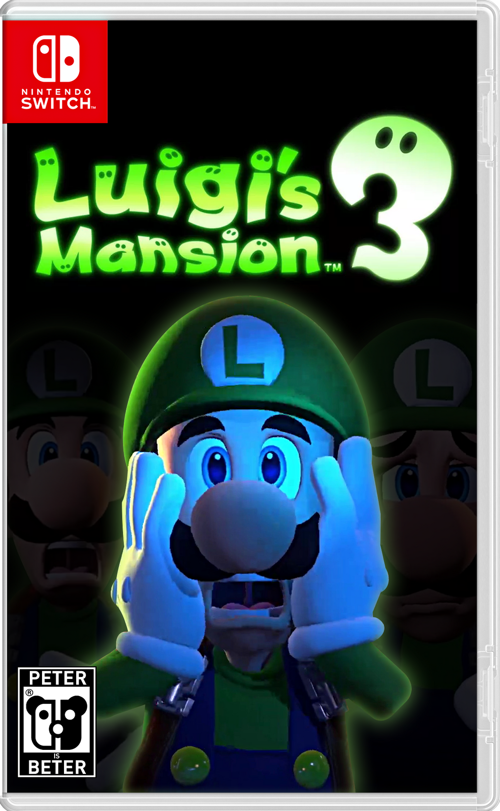 Luigi\'s Mansion 3 Nintendo Switch Cover by PeterisBeter on DeviantArt