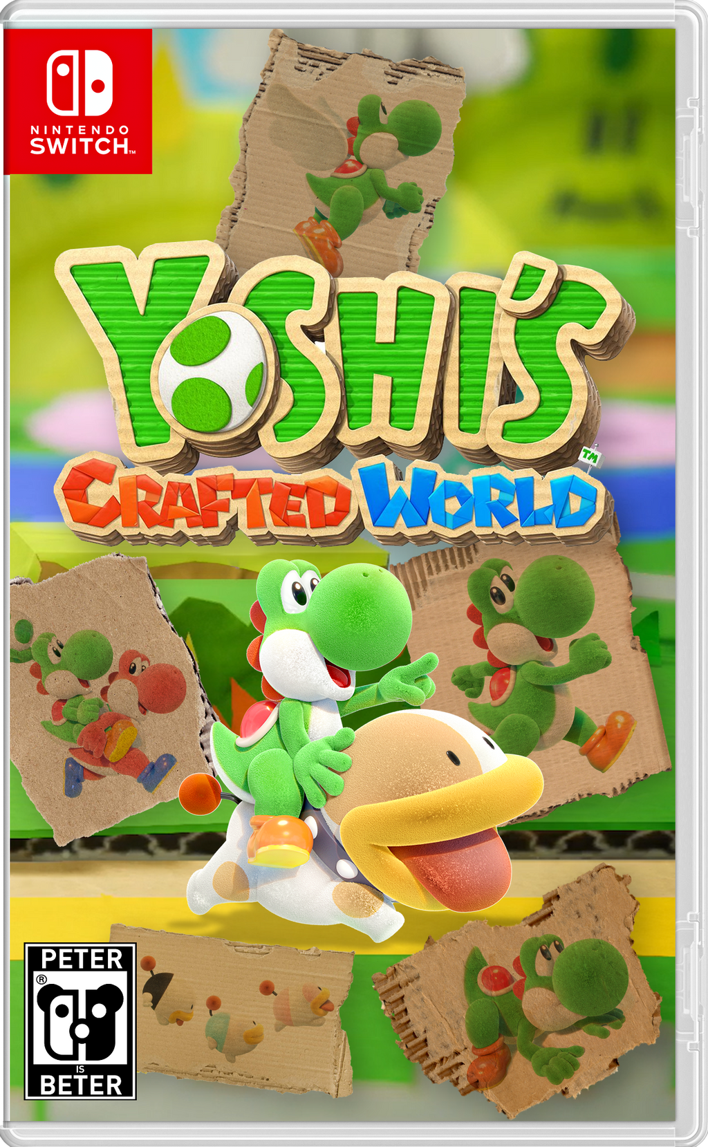 Yoshi s Crafted World Nintendo Switch Cover by PeterisBeter on