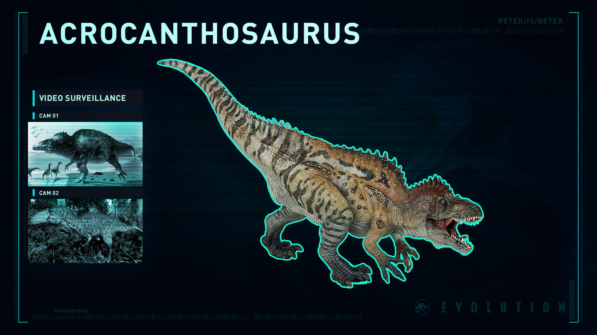 Jurassic World Evolution Acrocanthosaurus by PeterisBeter on DeviantArt