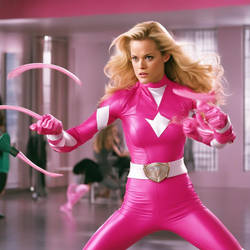 Elle Woods Becomes The Pink Power Ranger