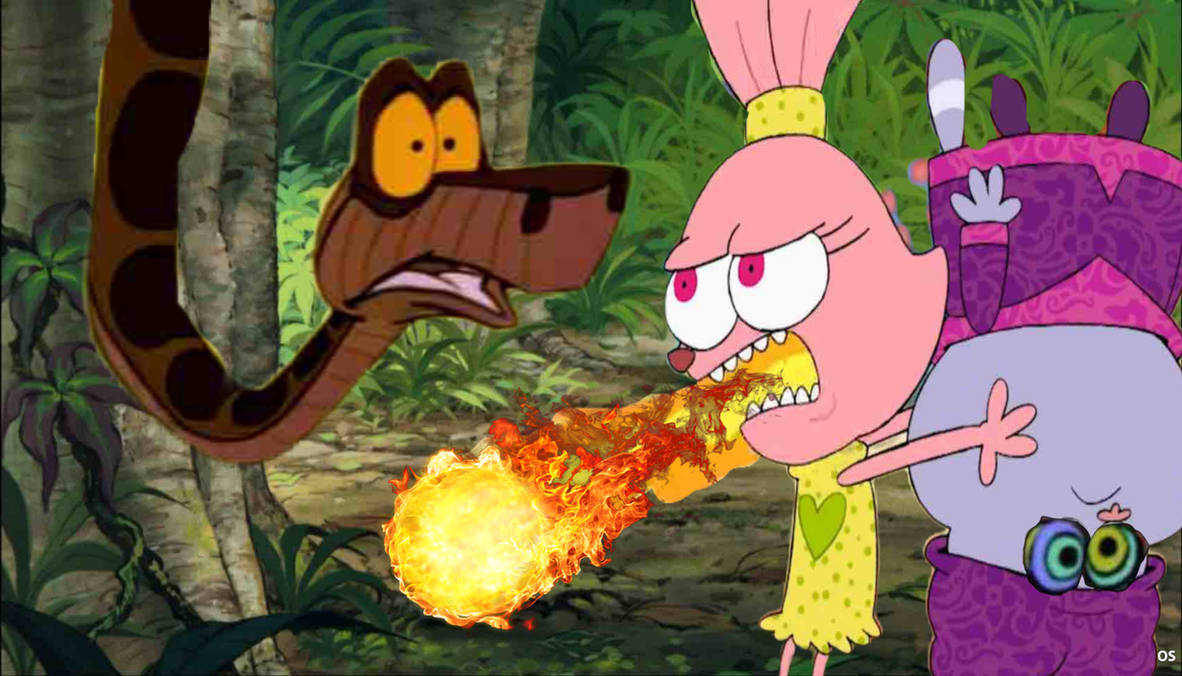 Panini Saves Chowder And Scares Kaa by PinkWarrior30 on DeviantArt