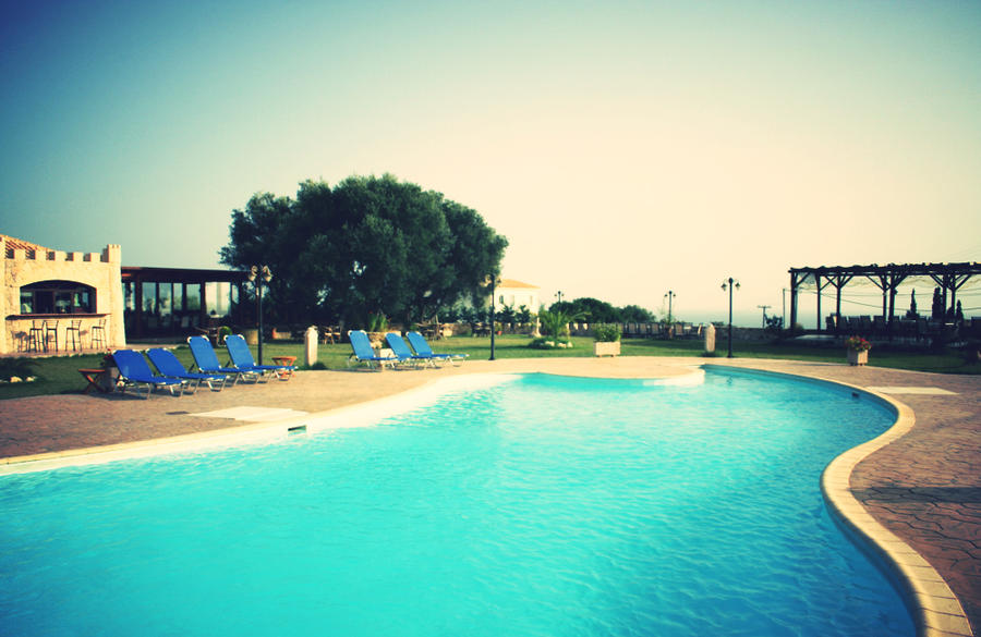 Greek Spring Pool Greek swimming pool by aledev on DeviantArt