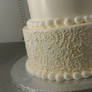 lacy cake closeup