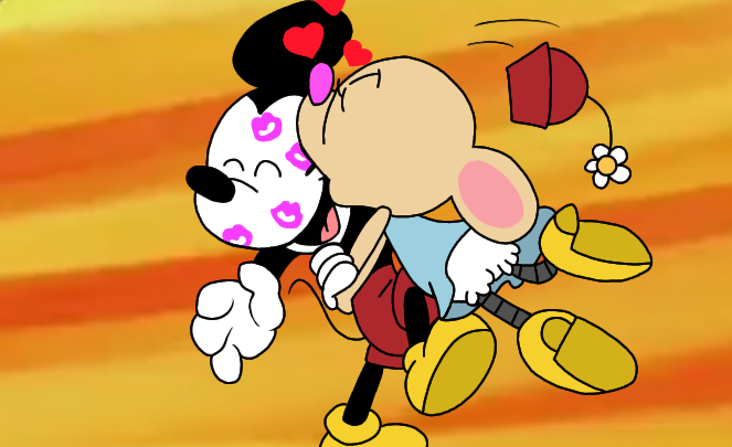 Me Kissing Mickey in EMAEMWT