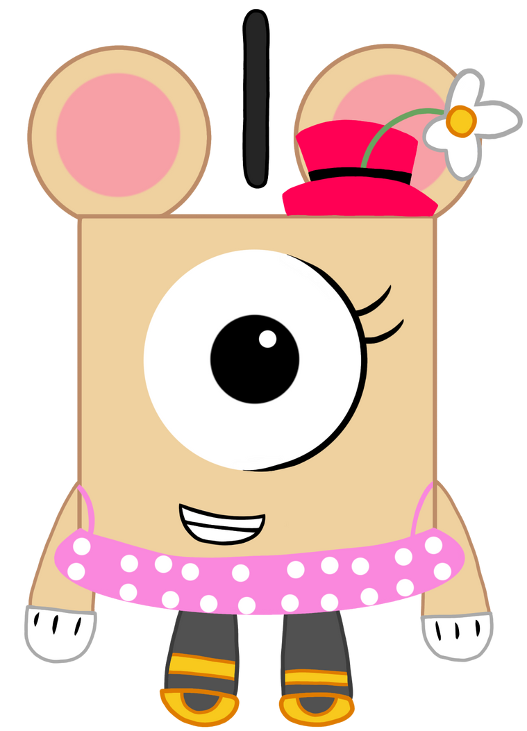 Numbers Block Girl Me As Numberblock One by MandyMickeyGf on DeviantArt