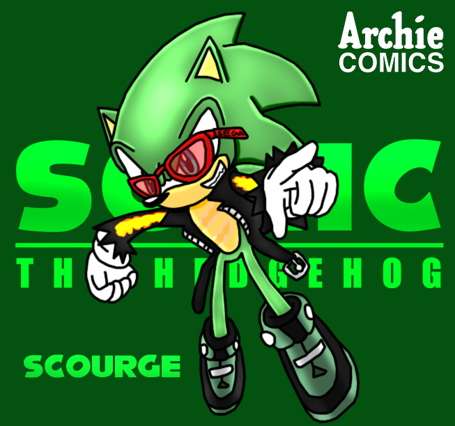 Sonic Drawing: Scourge (Sonic Archie Pose 1) by AceTimeRad on DeviantArt
