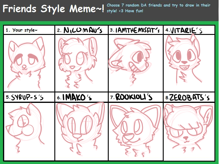 friend style meme