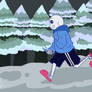 sans' running too